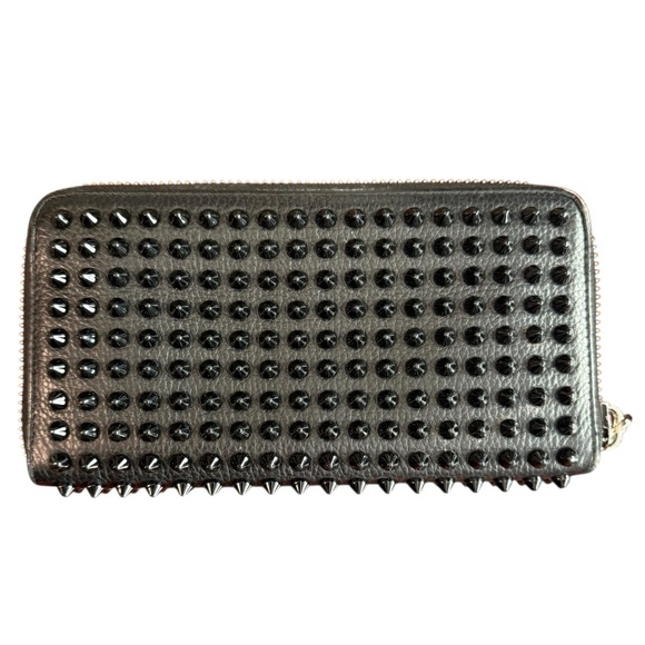 Christian Louboutin Handbags - Christian Louboutin Panettone Spiked Zip Wallet | Black Leather